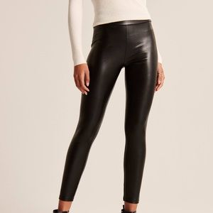 Abercrombie & Fitch vegan faux leather leggings M